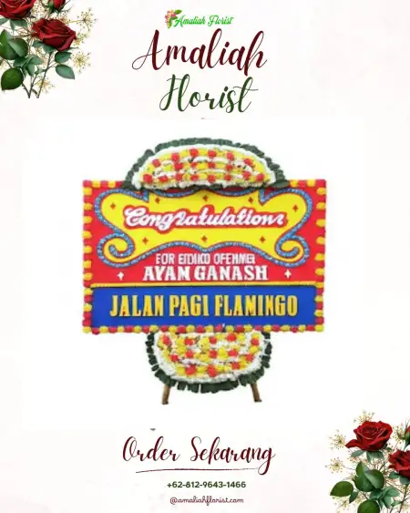 Sewa Papan Bunga Patung